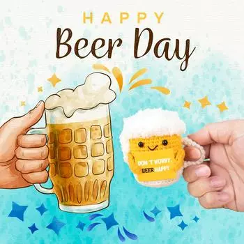 Кукла ручной работы из шерсти, вязаная крючком, вязаная кукла, украшение для рабочего стола, подарок One Size жёлтый