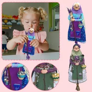 Кукла ручной работы, спутница удачи для вашей кухни, подвесная кукла-ведьма One Size