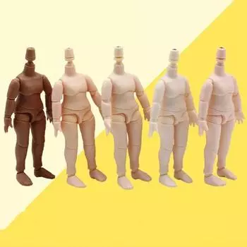 Кукла с несколькими слоями кожи, модель тела, сферическое шарнирное тело куклы Obitsu, тело куклы Ob11, 1/12, кукла BJD Pink