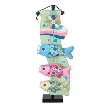 Кукла Сацуки, стример для карпа в помещении, пастельный карп, очень маленький, высота 48 см зелёный