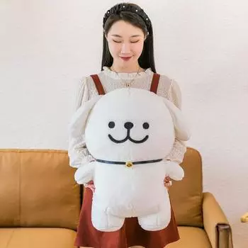 Кукла-щенок Line, кукла-смайлик, собака-смайлик, кукла-украшение, тряпичная кукла, плюшевая игрушка, милый подарок, рождественский подарок, праздничная игрушка-поздравление 25cm0.15kg