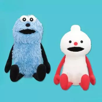 Кукла Сидящая Большая Плюшевая Игрушка 2 Типа 27см Сан-Сан (Солнце-Солнце Но-Но) Прибл.