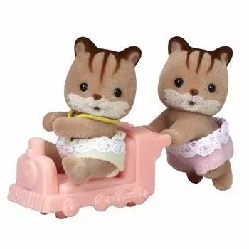 Кукла Sylvanian Families Белка Сертификация ST Mark Возраст Игрушка Кукольный домик Sylvanian Families EPOCH [Walnut Twins] Li-46 3+