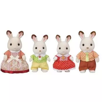 Кукла Sylvanian Families [Chocolat Rabbit Family] FS-46 ST Mark Сертификация Возраст 3+ Игрушка Кукольный домик Sylvanian Families EPOCH