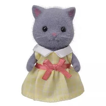 Кукла Sylvanian Families Кошка Девочка Сертификация ST Mark Возраст Игрушка Кукольный домик Sylvanian Families ЭПОХА [Персидский (Серый)] Ni-106 3+