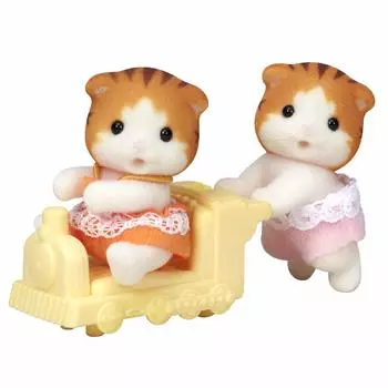 Кукла Sylvanian Families Кошка Сертификация ST Mark Возраст Игрушка Кукольный домик Sylvanian Families EPOCH [Maple Twins] Ni-110 3+