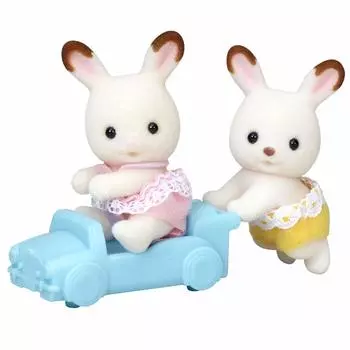 Кукла Sylvanian Families Кролик ST Mark Сертификация Возраст Игрушка Кукольный домик Sylvanian Families EPOCH [Шоколадные близнецы] U-76 3+