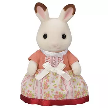 Кукла Sylvanian Families Кролик ST Mark Сертификация Для Возраста 3 и Старше Игрушка Кукольный Домик Sylvanian Families EPOCH [Шоколадная Мама] U-101