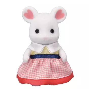 Кукла Sylvanian Families [Marshmallow Mouse Girl] Ne-106 ST Mark Certification Возраст 3+ Игрушка Кукольный домик Sylvanian Families EPOCH