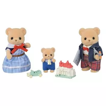 Кукла Sylvanian Families Медведь ST Mark Сертификация Возраст Игрушка Кукольный домик Sylvanian Families EPOCH [Biscuit Family] FS-59 3+