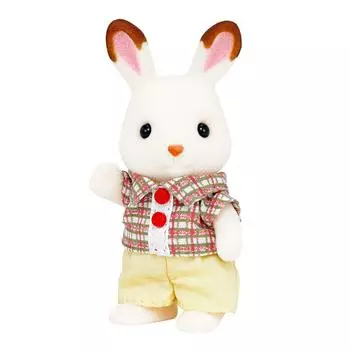 Кукла Sylvanian Families Rabbit Family Шоколадный кролик ST Mark Сертификация Возраст Игрушка Кукольный домик Sylvanian Families EPOCH [Шоколадный мальчик] U-63 3+