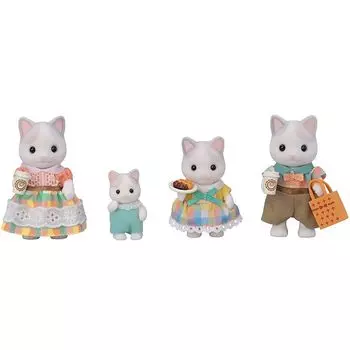 кукла sylvanian families [семья кошек латте] FS-52 ST сертификация игрушки для детей от 3 лет и старше кукольный дом Sylvanian Families Epoch компания EPOCH
