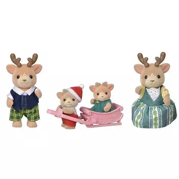 кукла sylvanian families [семья оленей] сертификация FS-44 ST отметка 3 года и старше игрушки кукольный дом Sylvanian Families эпоха компания EPOCH