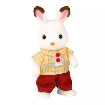 Кукла Sylvanian Families [семья шоколадных кроликов, отец шоколадного кролика] U-61 ST Mark сертификация возраст 3+ Игрушка Кукольный домик Sylvanian Families EPOCH