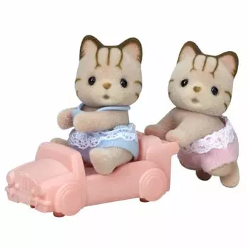 Кукла Sylvanian Families [Shimaneko Twins] Ni-116 ST Mark Сертификация Возраст 3+ Игрушка Кукольный домик Sylvanian Families EPOCH