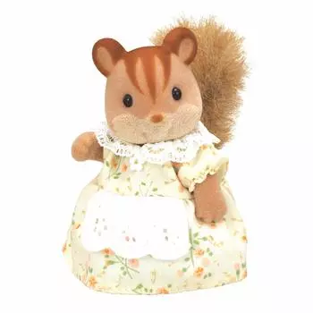 Кукла Sylvanian Families Squirrel Family Walnut ST Mark Сертификация 3 года и старше Игрушечный кукольный домик Sylvanian Families EPOCH [Walnut Squirrel s