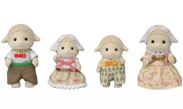 Кукла Sylvanian Families ST Mark Сертификация Возраст Игрушка Кукольный домик Sylvanian Families EPOCH [Семейство Овец] FS-42 3+