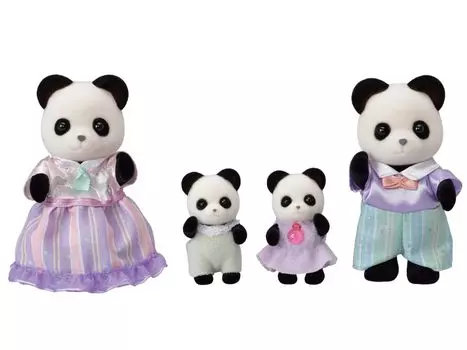 Кукла Sylvanian Families ST Mark Сертификация Возраст Игрушка Кукольный домик Sylvanian Families EPOCH [Panda Family] FS-39 3+