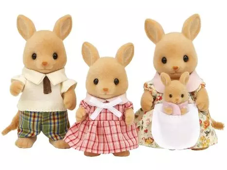 Кукла Sylvanian Families ST Mark Сертификация Возраст Игрушка Кукольный домик Sylvanian Families EPOCH [Семья Кенгуру] FS-03 3+