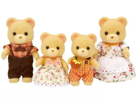 Кукла Sylvanian Families ST Mark Сертификация Возраст Игрушка Кукольный домик Sylvanian Families EPOCH [Семья медведей] FS-04 3+