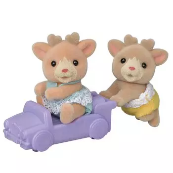 Кукла Sylvanian Families ST Mark Сертификация Возраст Игрушка Кукольный домик Sylvanian Families EPOCH [Близнецы-олени] C-70 3+