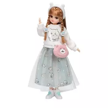Кукла Такара Томи Чикава Дайсуки Play Toy Ages Licca-chan LD-08 Одевание Licca-chan 3+ белый