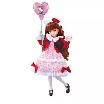 Кукла Takara Tomy Фотогеничная Licca Hello Kitty Стиль 50-й годовщины Licca-chan розовый