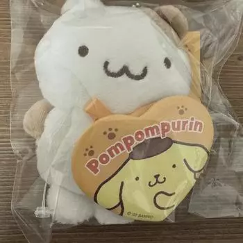 Кукла-талисман Sanrio Pompompurin Muffin с изображением значка поддержки
