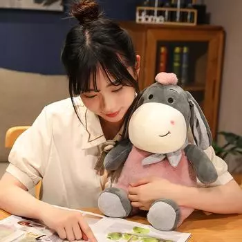 Кукла Taro Donkey, пара кукол, милая кукла-пони, имитация плюшевой игрушки, подушка для сна для девочек [Small] 25cm