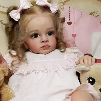 Кукла Тутти Милая Ручная Работа Имплантированные Волосы Куклы Девочки Реборн для Детей Живая Имитация Ребёнка Возрождение Дети Сопровождающая Игрушка Свадебный Подарок Cloth Body Doll