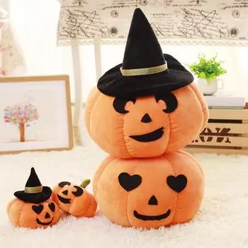 Кукла-тыква на Хэллоуин, мягкая плюшевая игрушка в виде тыквы, украшение для спальни, куклы для декора на Хэллоуин, домашний декор для вечеринки, подарки для детей