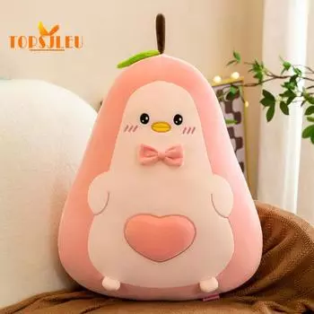 Кукла-утка авокадо, плюшевая игрушка 2-в-1, мягкая мягкая подушка для дивана, милая плюшевая кукла авокадо, подушка для детей, успокаивающая игрушка-компаньон для девочек, украшение дома M зелёный