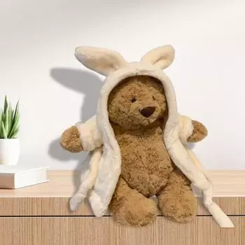 Кукла Варфоломей Медведь Милая мягкая игрушка-животное Мягкий плюшевый мишка для комфорта и радости на день рождения