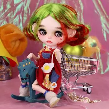 Кукла Watermelon ICY DBS Blyth с резьбой по губам, матовое лицо, 1/6 BJD Azone S, аниме для девочек