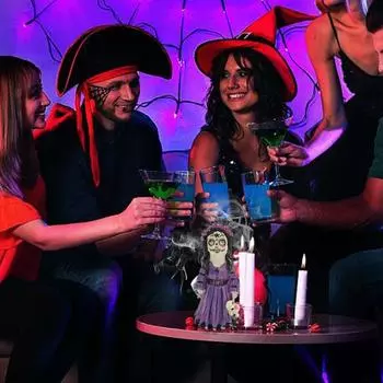 Кукла вуду на Хэллоуин, украшение из смолы, вечеринка на Хэллоуин, дом с привидениями, украшение для дома, реквизит, ужасы A7D7