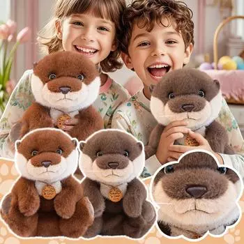 Кукла-животное из семи цветов, милая мультяшная кукла-животное, декоративные аксессуары, подарочная кукла 26CM коричневый