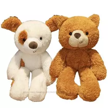 Кукла-животное с большой головой, плюшевая игрушка, тряпичная кукла, успокаивающая детская кукла-компаньон, украшение для детского дома, свадебный подарок для девочек 30cm