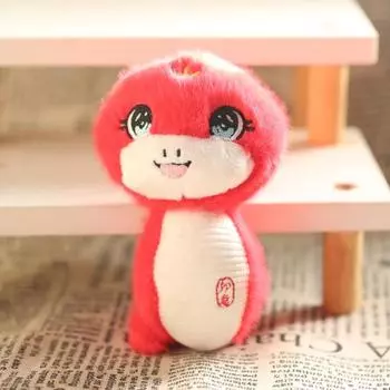 Кукла Змея 2025 Год Змеи Мультяшная Змея Плюшевая Зодиакальная Сумка-талисман Подарок A