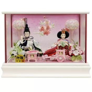 Куклы Hina Куклы Hina Принц Украшение Чехол Украшение Чехол Белый окрашенный стеклянный Чехол Ширина 38 x Глубина 28 x Высота Алюминиевый Стойка SP0506Z 28.5 см