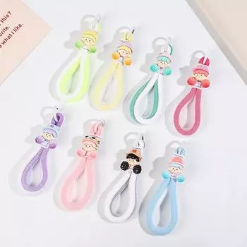 Куклы Мобильный телефон Шнур Двойной плетеный канат Двойные цвета Брелок Подвеска Анти-потеряющийся браслет Цепочка Телефонные ремешки Аксессуары