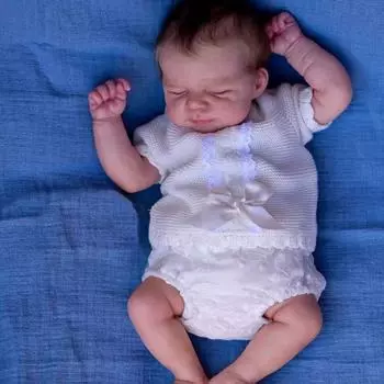 Куклы-реборн для малышей Pascale 19 дюймов, живая, спящая, с закрытыми глазами, новорожденная кукла, силиконовая, полноразмерная, игрушка для душа, куклы-младенцы для детей, рождественские подарки на праздники