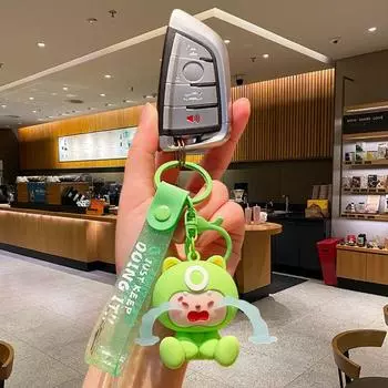 Куклы с плачущим лицом, брелок для ключей, сумка, брелок для ключей, мультяшный кулон, рюкзак, подвески розовый