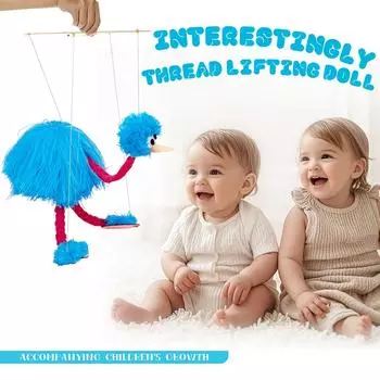 Куклы, веревочные куклы, кукольные игрушки, интерактивные развивающие игрушки One Size синий