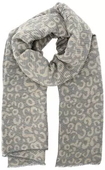 [Куко] Плиссированный шарф с леопардовым принтом для женщин 2353122576 Бежевый (300)