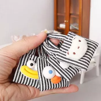 Кукольная мини-сумка из холста, сумка на плечо, кукольные игрушки, украшения для кукольного домика, игрушка для кукольного домика, микросцена, реквизит для фотосъемки A6