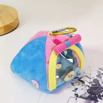 Кукольная миниатюрная палатка Мини-игрушка Коллекционные игрушки Подвесные украшения Кукольный домик Макет Реквизит синий