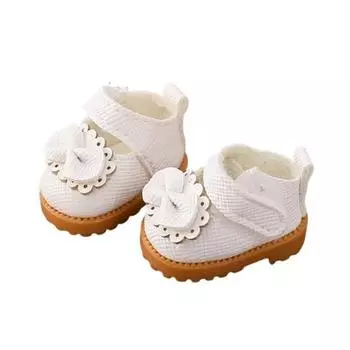 Кукольная обувь на шнуровке, мини-кроссовки для кукол 17 см, реалистичная кукольная обувь, модная белый