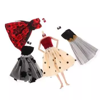 Кукольная одежда, банкетная вечеринка, красивое платье для 11,5-дюймовой куклы, сексуальная кукла