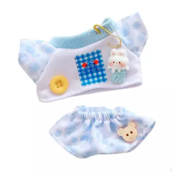 Кукольная одежда брюки костюмы подвеска удобные для маленьких девочек наряды Blue