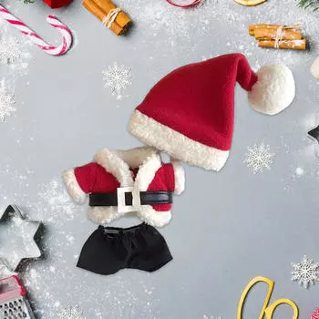 Кукольная одежда для 17 см плюшевой куклы, милые, Санта-Клаус, косплей, мягкие игрушки